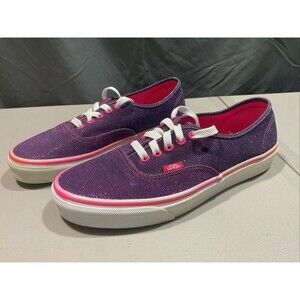 Vans Low Top Magenta Shimmer Sneakers Unisex